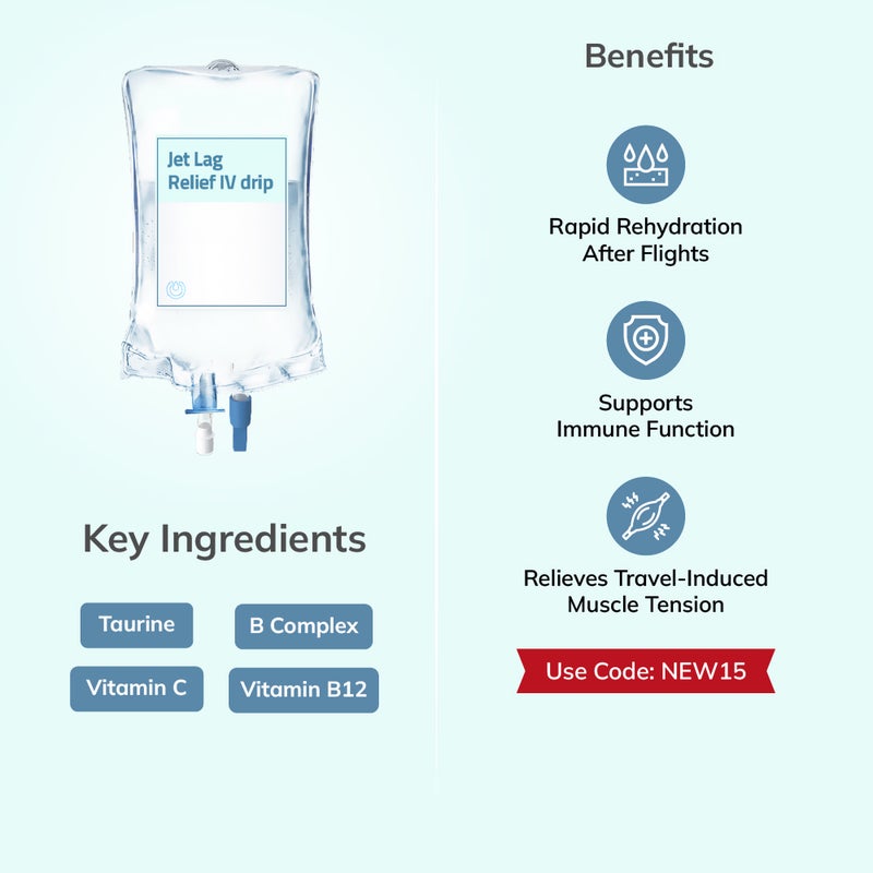 Jet Lag Relief IV Drip