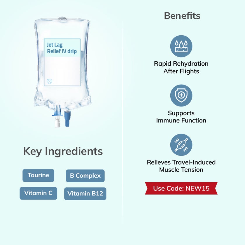 Jet Lag Relief IV Drip