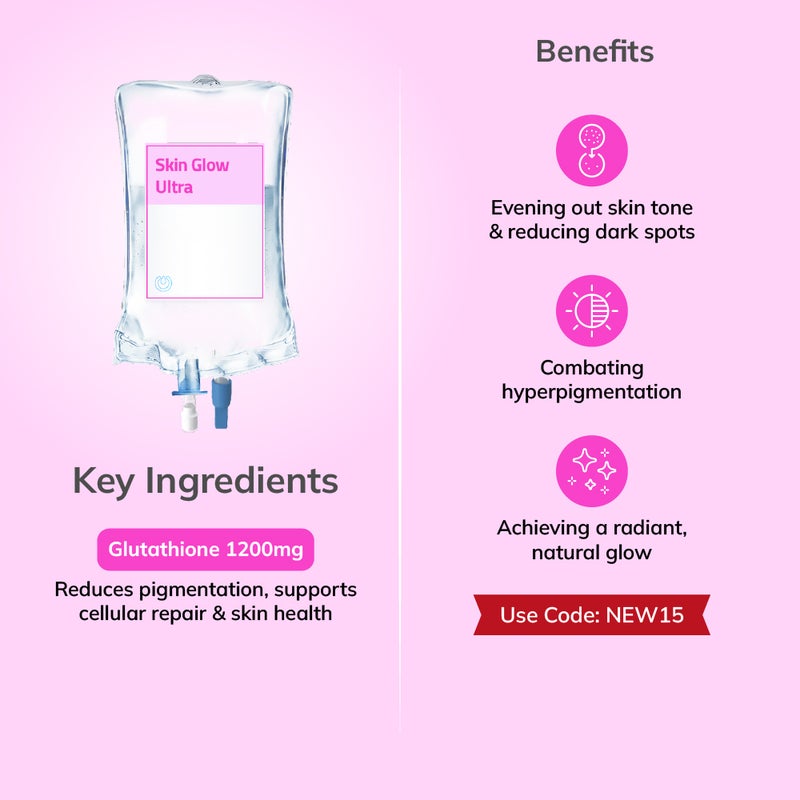 Skin Glow Max - Glutathione 1200mg IV Drip