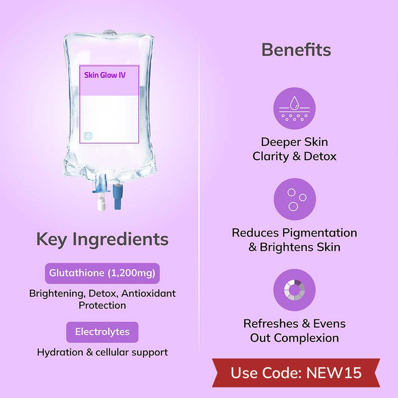 Skin Glow Max - Glutathione 1200mg IV