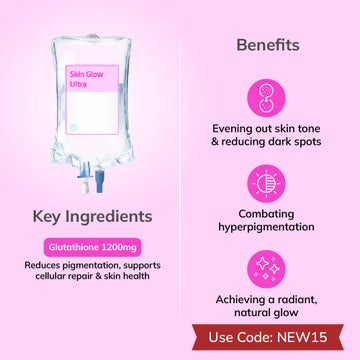 Skin Glow Ultra - Glutathione 1200mg + Vitamin C IV